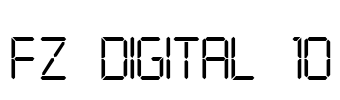 FZ DIGITAL 10 Font Image
