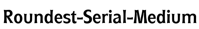 Roundest-Serial-Medium Font Image