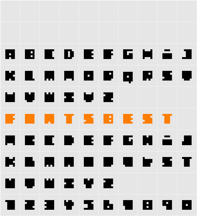 WEAR FAT SHIRT Character Map