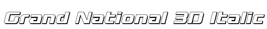 Grand National 3D Italic