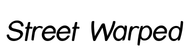 Street Warped Font Image