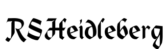 RSHeidleberg Font Image