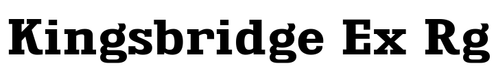 Kingsbridge Ex Rg Font Image