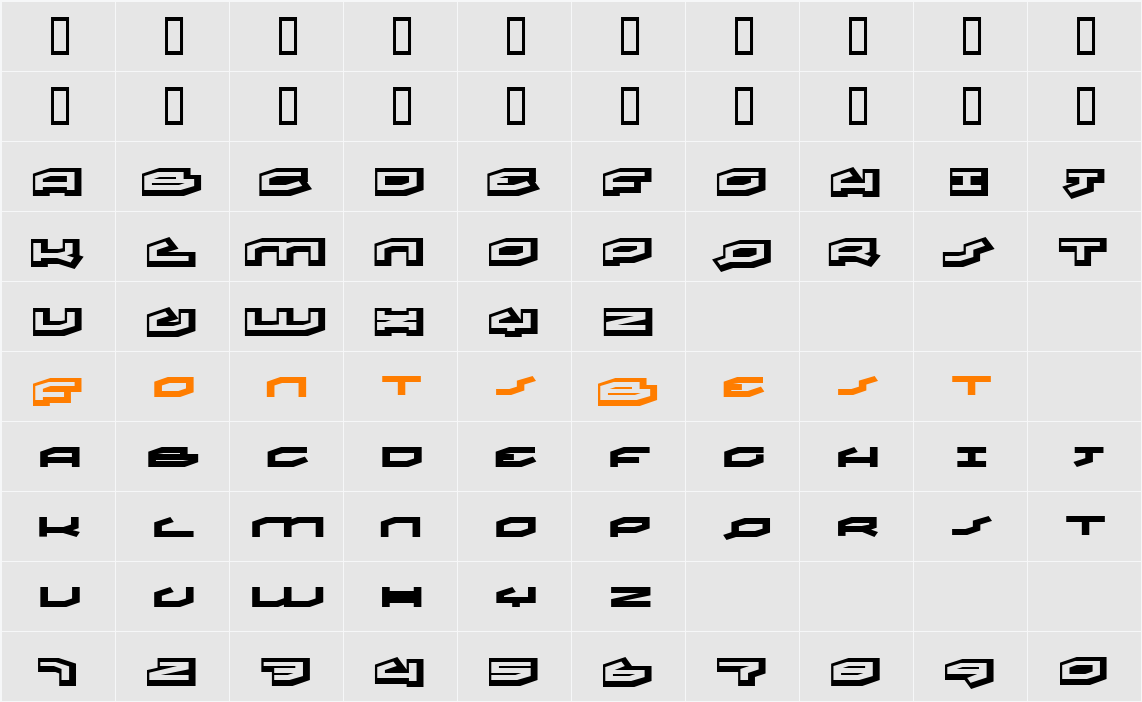 treat Character Map