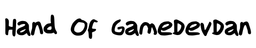 Hand Of GameDevDan Font Image