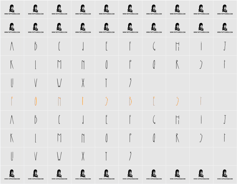 Skyscraper Character Map