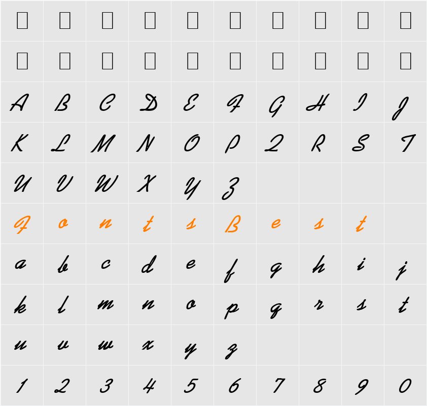 Kiev Character Map