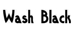 Wash Black Font Image