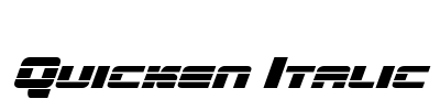 Quicken Italic Font Image