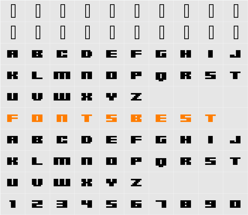 FFF Access Extended Character Map