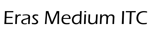 Eras Medium ITC Font Image