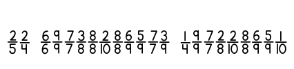 KG Traditional Fractions Font Image