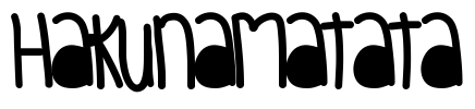 HakunaMatata Font Image