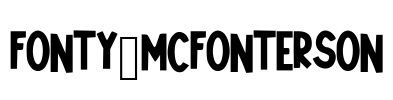 Fonty_McFonterson Font Image
