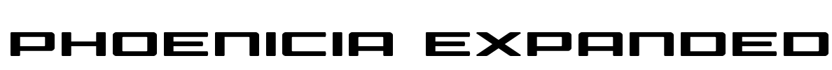 Phoenicia Expanded Font Image