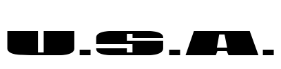 U.S.A. Font Image