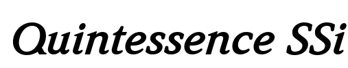 Quintessence SSi Font Image