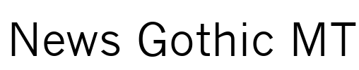 News Gothic MT