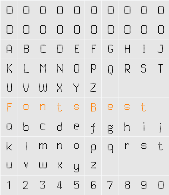 Dited Character Map