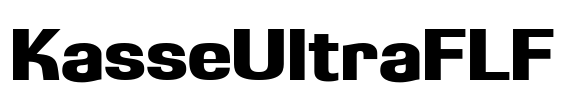 KasseUltraFLF Font Image