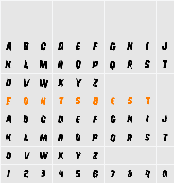 Leatherface Rotated 2 Character Map