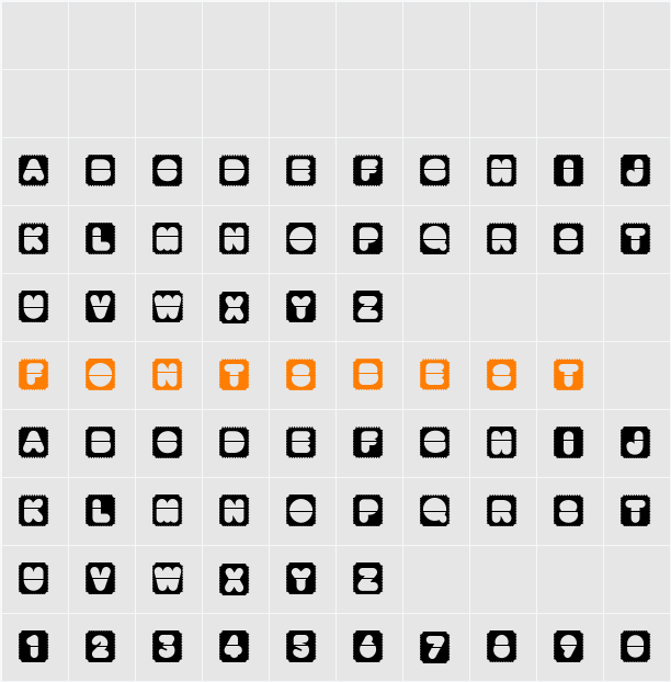 TicketMaster Character Map