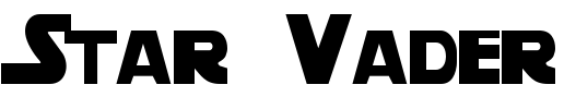 Star Vader Font Image