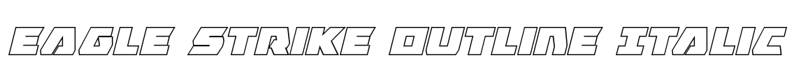 Eagle Strike Outline Italic