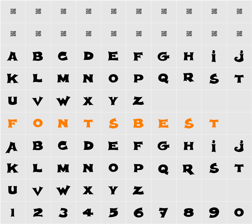 Spherism Character Map
