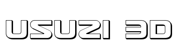 Usuzi 3D Font Image