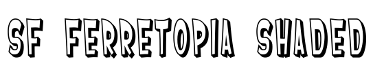 SF Ferretopia Shaded Font Image
