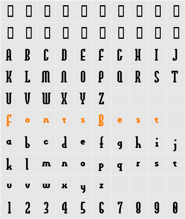 OLDNEW Character Map