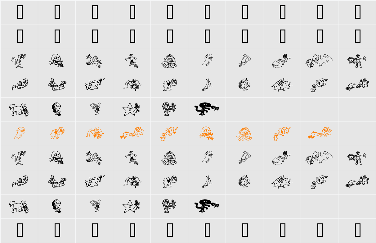 KillMeCraig Character Map