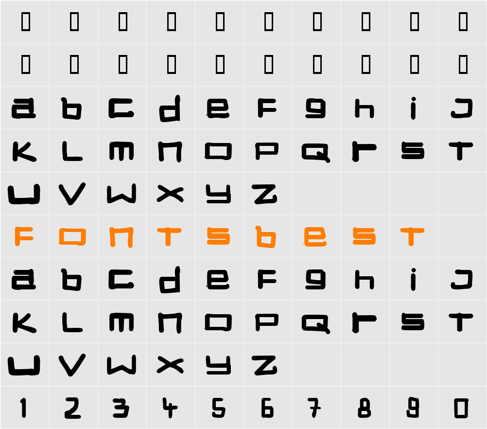 JI-Ponged Character Map