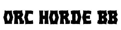 Orc Horde BB Font Image