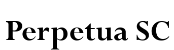 Perpetua SC Font Image