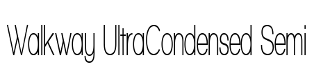 Walkway UltraCondensed Semi Font Image