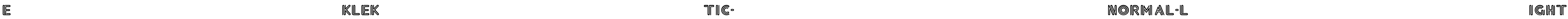 Eklektic-Normal-Light Font Image