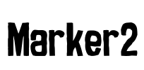 Marker2 Font Image