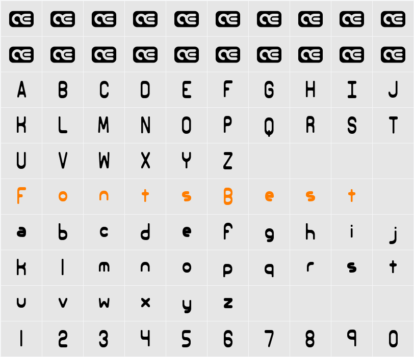 Elsewhere 2 BRK Character Map