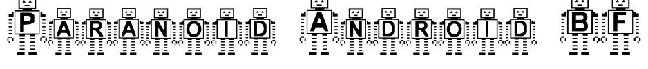 Paranoid Android BF Font Image
