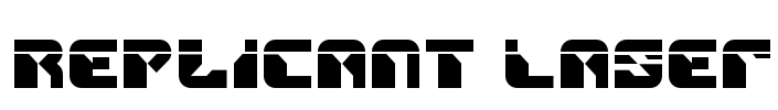 Replicant Laser Font Image