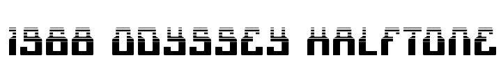 1968 Odyssey Halftone Font Image