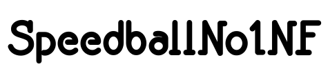 SpeedballNo1NF Font Image