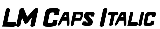 LM Caps Italic
