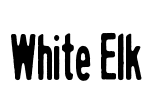 White Elk Font Image