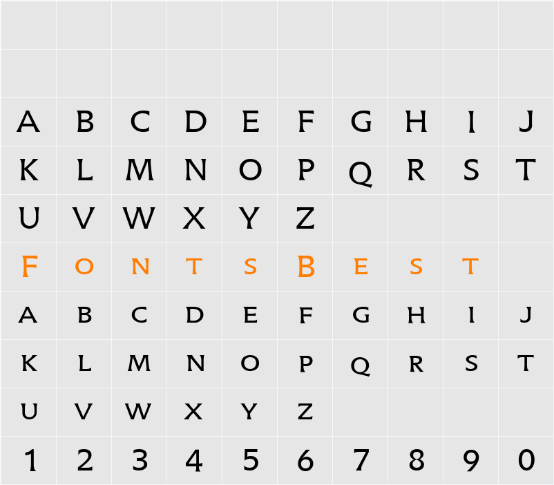 Icone LT RegularSC Character Map