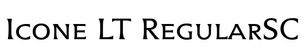 Icone LT RegularSC Font Image