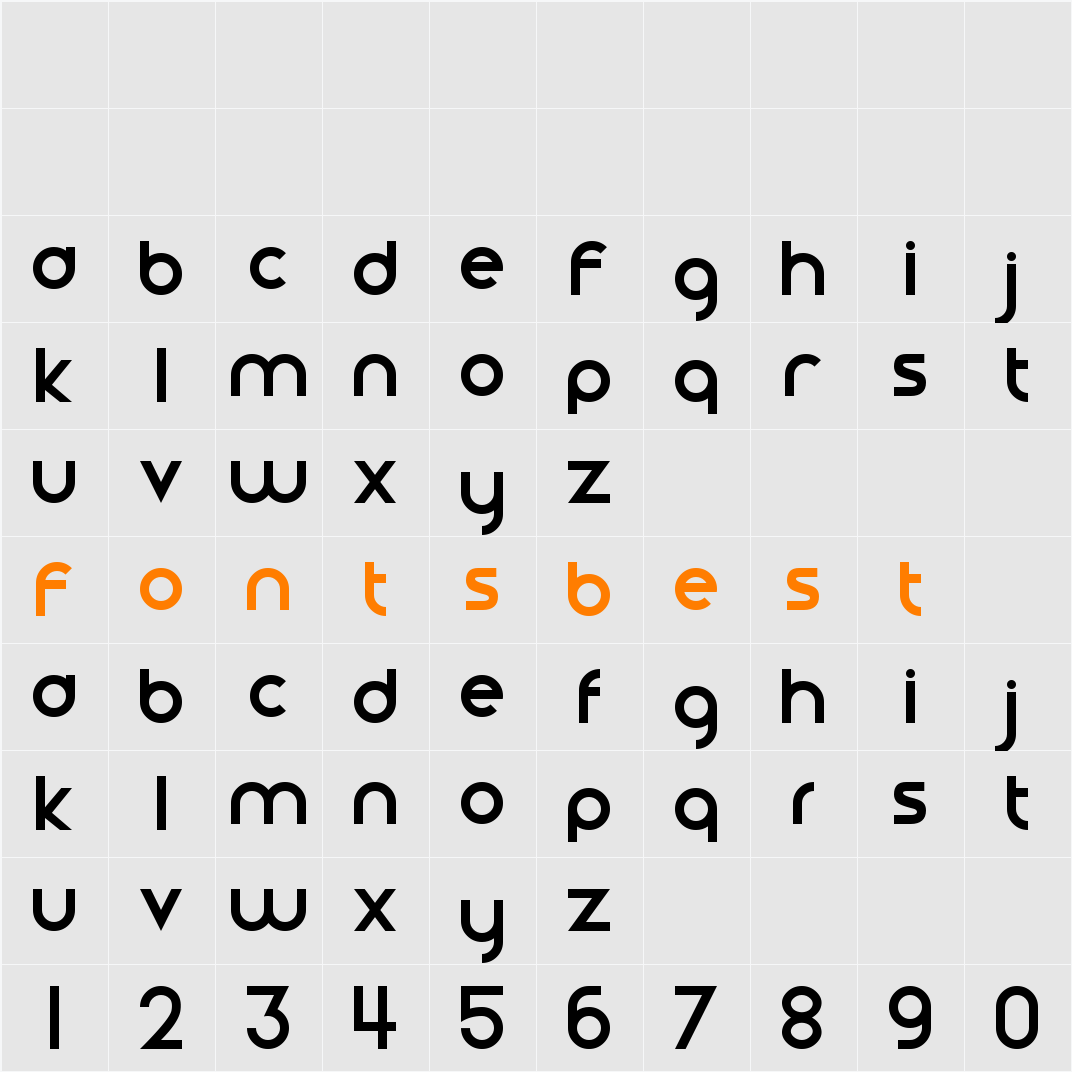 Smooth Circulars Character Map