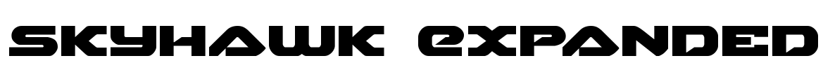 Skyhawk Expanded Font Image